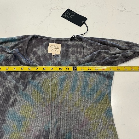 NWT Chaser Long Sleeve Multi Colored Tie Dye Mini Dress Small - Picture 6 of 8